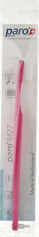 Kids Toothbrush "M27", red - Paro Swiss Isola F — photo N1