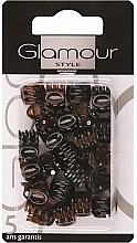 Hair Clamp, 0222, black-brown - Glamour — photo N1