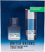 Fragrances, Perfumes, Cosmetics Benetton United Dreams Together - Set (edt/100ml + deo/150ml)