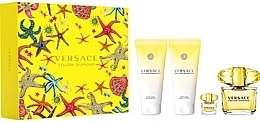 Versace Yellow Diamond - Set (edt/90ml + edt/5ml + b/lot/100ml + sh/gel/100ml) — photo N4