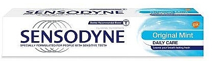 Toothpaste - Sensodyne Fluoride Daily Care Original Mint Sensitive Toothpaste — photo N5