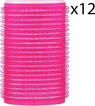 Fragrances, Perfumes, Cosmetics Soft Velcro Rollers, d36 mm, pink, 12 pcs. - Xhair