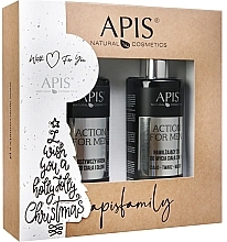 Fragrances, Perfumes, Cosmetics Set - APIS Professional Action For Men Gift Set (h/b/cr/300ml+sh/gel/300ml)