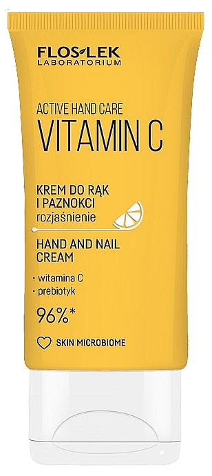 Vitamin C Hand & Nail Cream - Floslek Active Hand Care Vitamin C — photo N1