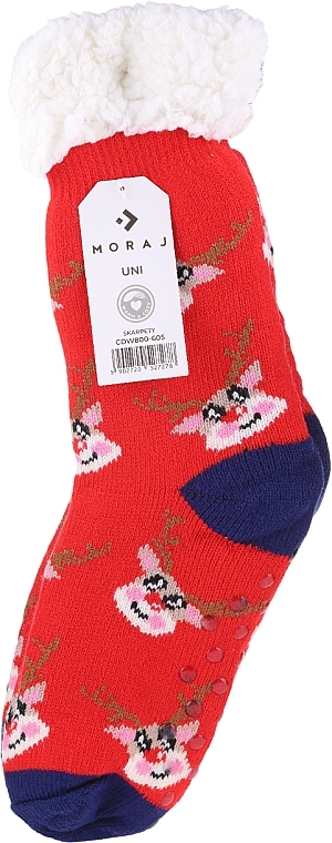 Warm Christmas Socks, CDW800-605, red - Moraj — photo N1