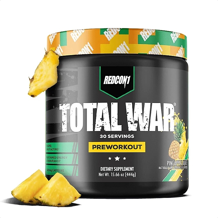 Pre-workout complex - RedCon1 Total War Preworkout Pineapple Juice — photo N1