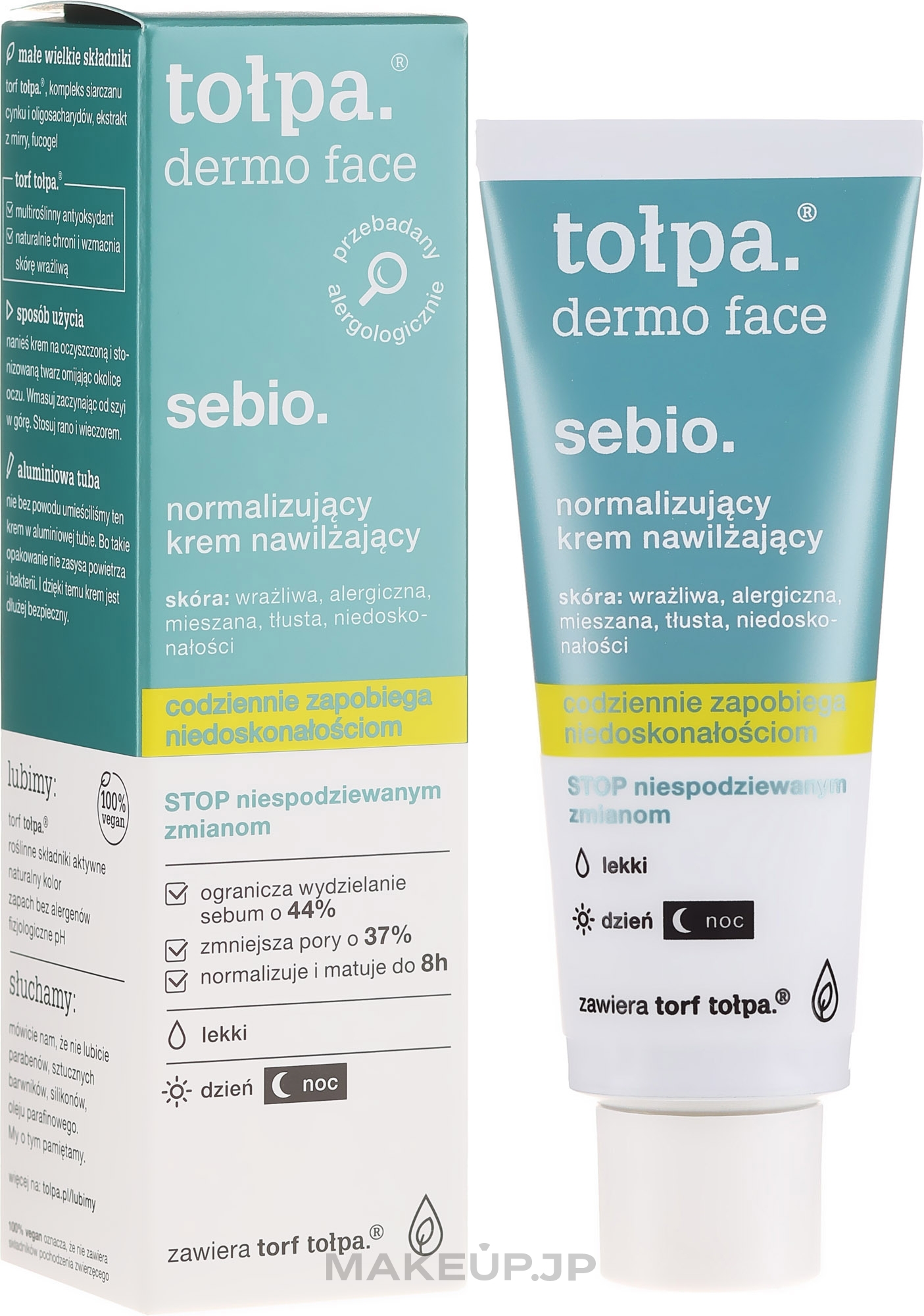 Normalizing Moisturizing Face Cream - Tolpa Dermo Sebio Face Cream — photo 40 ml