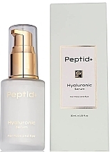 Fragrances, Perfumes, Cosmetics Hyaluronic Acid Face & Eye Serum - Peptid+ Hyaluronic Acid Face & Eye Serum For All Skin Types