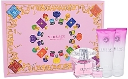 Fragrances, Perfumes, Cosmetics Versace Bright Crystal - Set (edt/90ml + edt/mini/5ml + b/lot/100ml + sh/gel/100ml)