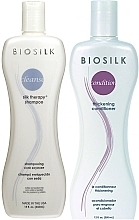 Fragrances, Perfumes, Cosmetics Set - BioSilk Set (sh/15ml + cond/15ml)