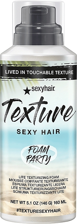 Texturizing Hair Foam - SexyHair Foam Party Lite Texturizing Foam — photo N1