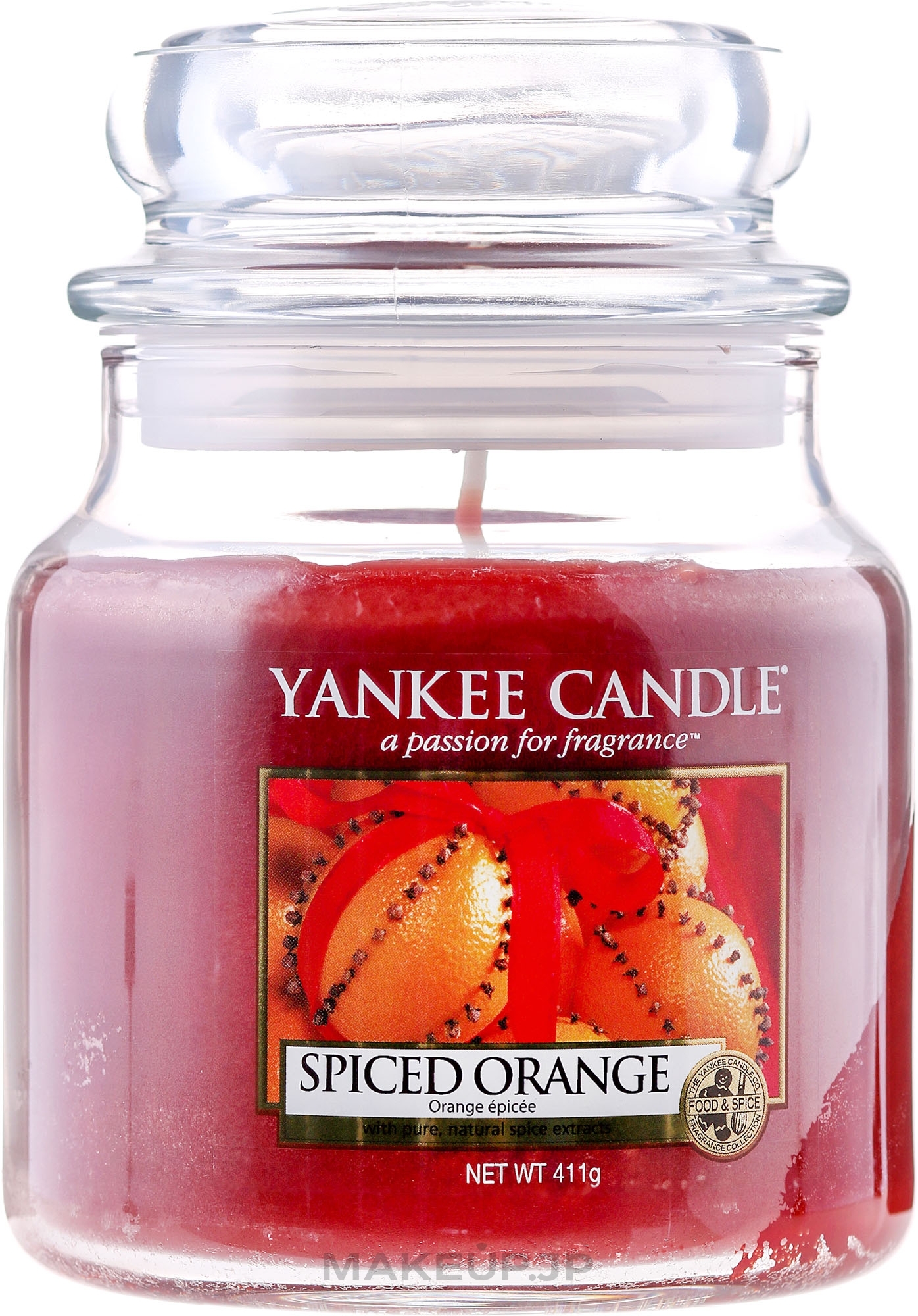 Candle in Glass Jar - Yankee Candle Spiced Orange  — photo 411 g