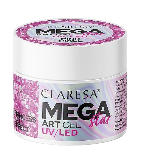 Nail Design Gel - Claresa Megastar UV/LED Art Gel — photo N2