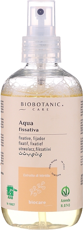 Fixative Hair Elixir - BioBotanic BioCare Aqua Fixative Elixir — photo N1