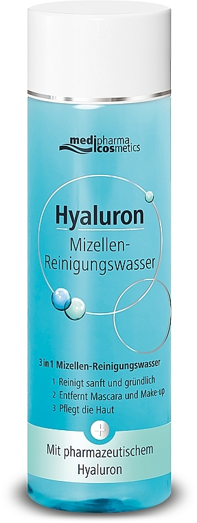 Micellar Water 3in1 - Pharma Hyaluron Pharmatheiss Cosmetics Micellare Cleansing Water 3 in 1 — photo N1