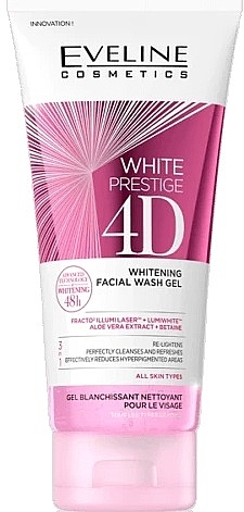 Face Cleansing Gel - Eveline Cosmetics White Prestige 4D Whitening Facial Wash Gel — photo N1