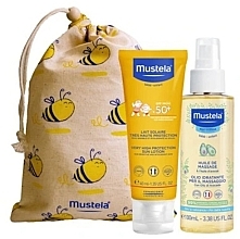 Fragrances, Perfumes, Cosmetics Dry Skin Set - Mustela (lot/40ml + oil/100ml + bag/1pc)