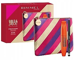 Fragrances, Perfumes, Cosmetics Set - Rimmel (mascara/12ml + eye/pencil/1.2g + bag)