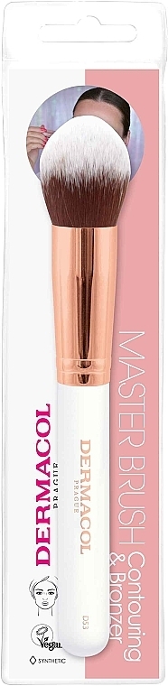 Powder & Contouring Brush - Dermacol Master Brush Rose Gold D53 — photo N1