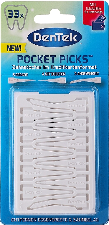 Pocket Picks, 33 pcs - DenTek Pocket Picks — photo N1