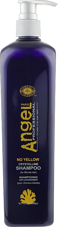 Yellow Neutralizing Shampoo - Angel Professional Paris No Yellow Crystalline Shampoo — photo N3