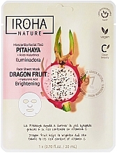 Fragrances, Perfumes, Cosmetics Sheet Mask - Iroha Nature Brightening Dragon Fruit + Hyaluronic Acid Sheet Mask