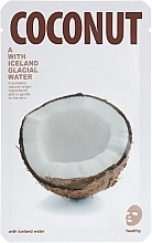 Fragrances, Perfumes, Cosmetics Facial Sheet Shiny Mask "Coconut" - The Iceland Coconut Mask