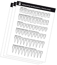 Fragrances, Perfumes, Cosmetics Nail Construction Sheet - Moyra Practice Sheet for Nail Construction