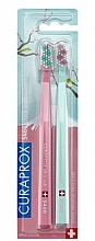 Fragrances, Perfumes, Cosmetics Toothbrush, pink & green - Curaprox Ultra Soft CS 5460 Japan Limited Edition