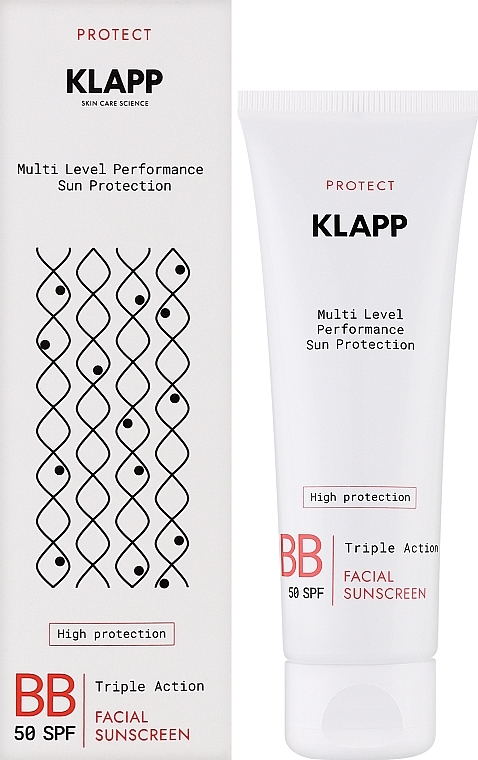 Sunscreen BB Cream - Klapp Multi Level Performance Sun Protection BB Cream SPF50 — photo N2