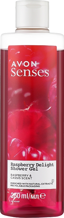 Shower Gel "Raspberry Delight" - Avon Senses Raspberry Delight Shower Gel — photo N1