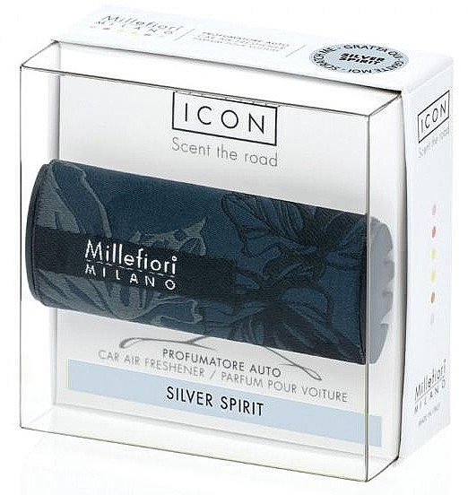 Silver Spirit Car Air Freshener - Millefiori Milano Icon Car Air Freshener Silver Spirit — photo N1