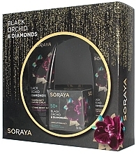 Fragrances, Perfumes, Cosmetics Set - Soraya Black Orchid & Diamonds (cream/50ml + body/balm/200ml + hand/cream/100ml)