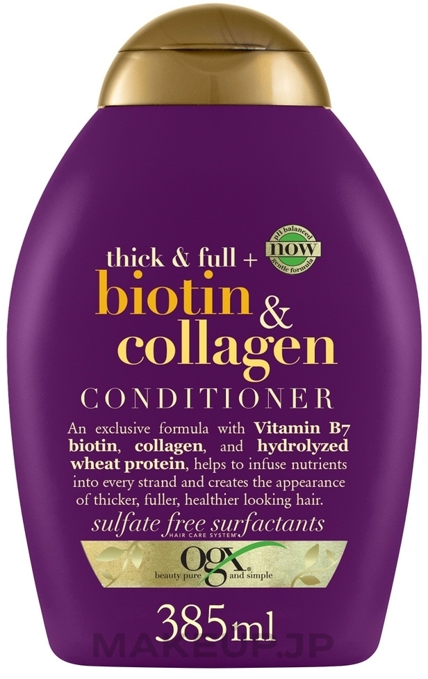 Biotin & Collagen Hair Conditioner - OGX Thick And Full Biotin Collagen Conditioner — photo 385 ml