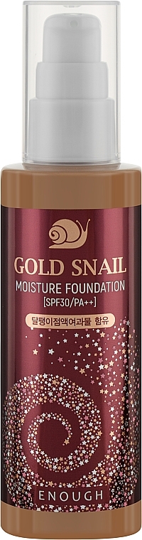 Gold Snail Moisture Foundation - Enough  — photo N1