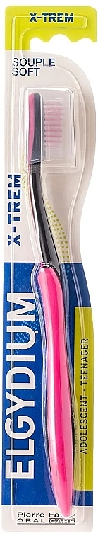 X-Trem Teenage Toothbrush, soft, pink - Elgydium X-Trem Soft Toothbrush — photo N1