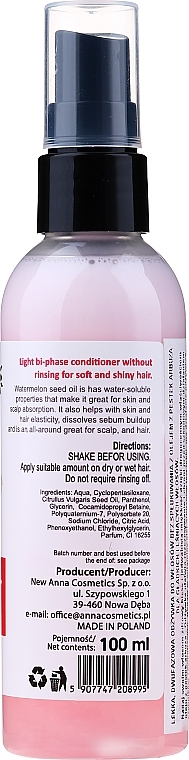 Watermelon Seed Oil Leave-In Conditioner - New Anna Cosmetics — photo N14