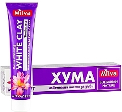 Fragrances, Perfumes, Cosmetics Whitening Toothpaste with White Clay - Milva White Clay Toothpaste