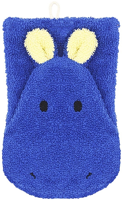 Kids Puppet Bath Sponge 'Hippo Hilda' - Fuernis Wash Glove Small — photo N1
