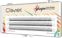 Fragrances, Perfumes, Cosmetics Individual Lashes, C, 14 mm - Clavier A-Shape Retro Collection 