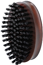 Beard Brush with Vegan Bristles - Lussoni Men Vegan Beard Brush Oval — photo N6