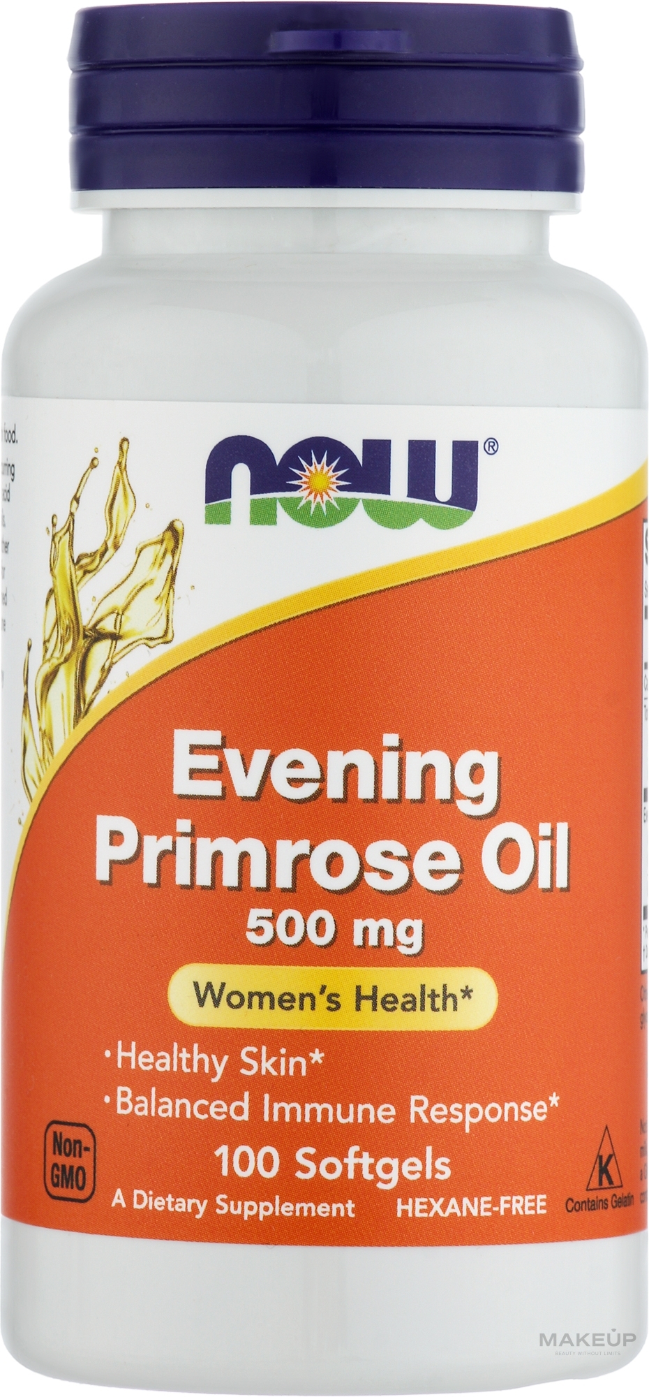 Evening Primrose Oil Capsules, 500 mg - Now Foods Evening Primrose Oil — photo 100 ЊВ.