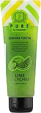 Fragrances, Perfumes, Cosmetics Natural Lime & Lychee Toothpaste - PURE by PresiDENT Toothpaste Lime & Lychee