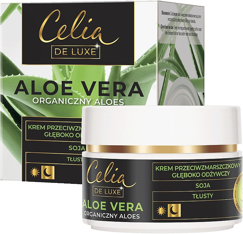 Deeply Nourishing Anti-wrinkle Oily Cream - Celia De Luxe Aloe Vera Greasy Anti-Wrinkle Nourishing Deeply Cream — photo N1