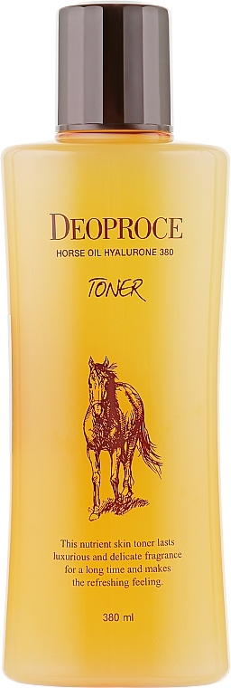 Rejuvenating Anti-Wrinkle Face Toner - Deoproce Horse Oil Hyalurone Toner — photo N2