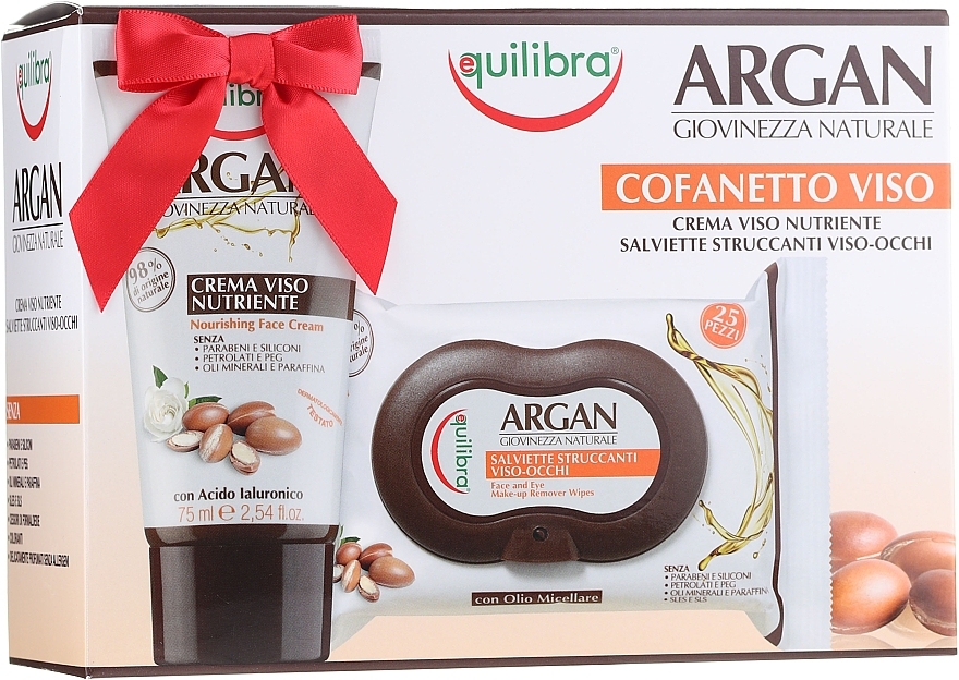 Equilibra - Argan (cr/75ml + f/wipes/25pcs) — photo N1