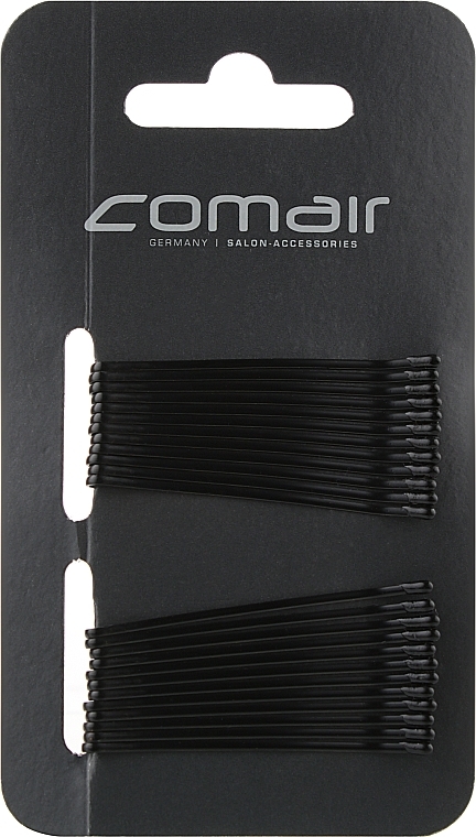 Classic Hair Grips, straight, 5 cm, black - Comair — photo N3
