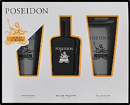 Fragrances, Perfumes, Cosmetics Instituto Espanol Poseidon Gold Ocean - Set (edt/100ml + lot/100ml + sh/gel/100ml)