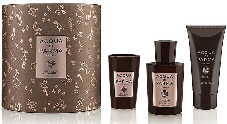 Acqua di Parma Colonia Sandalo - Set (edc/100ml + s/gel/75ml + candle/65g)	 — photo N1