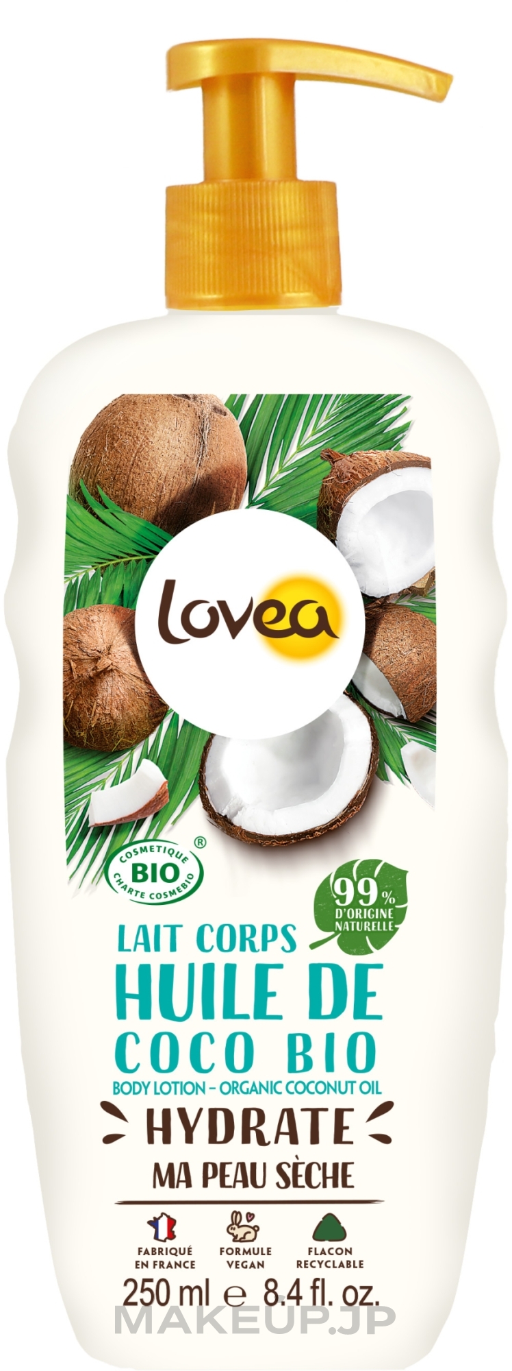 Moisturizing Body Lotion with Coconut Oil - Lovea Nature Moisturizing Body Lotion — photo 250 ml